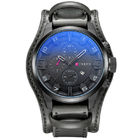 WJ-5911 CURREN 8225 High-end Casual Men's Dial Calendar Watch Waterproof Blue light Quartz Leather Wrist-watch