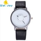 WJ-6389 Leather Band Quartz Turntable Dial Personality Fashion Lady Watch