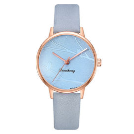 Wj-8453 van de de Maniervrouw van de goede Kwaliteitsgift Wit van de de LegeringsHorlogekast van de het Leerband de Riemhorloge